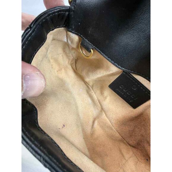 Gucci GG Marmont Matelassé Super Mini Chain Crossbody Bag SPB-TS 351756 - Picture 12 of 15